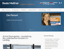 Tablet Screenshot of beate-meissner.de